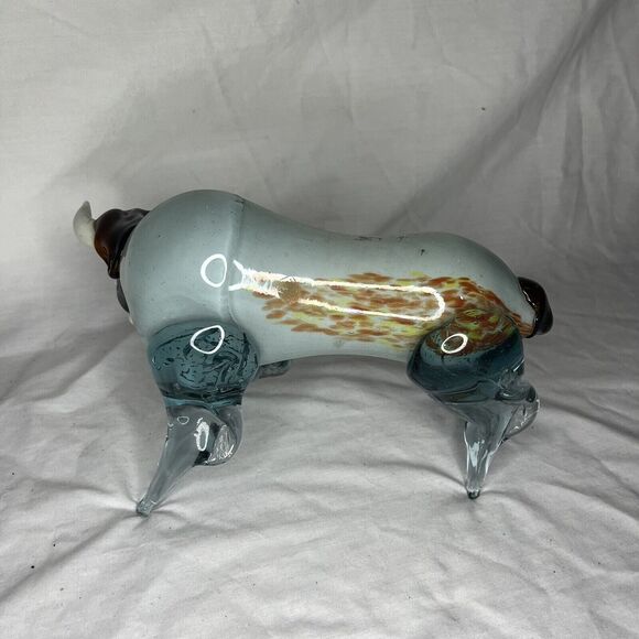 Handblown Glass Bull With Horns Glass Art Murano or Murano-Style Vintage - Picture 4 of 7